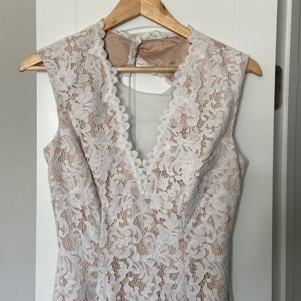 Tailored dress. Used for rehearsal dinner, worn only a few hours. From Nordstrom - Picture 1 of 4